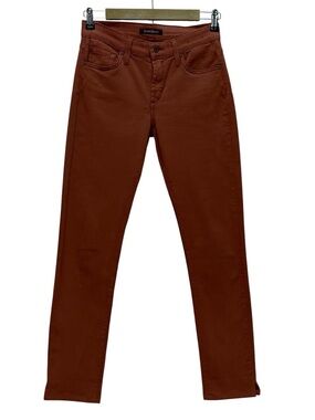James Jeans Twiggy Skinny Jeans Size 26 Rust Terracotta Stretch Low Rise USA